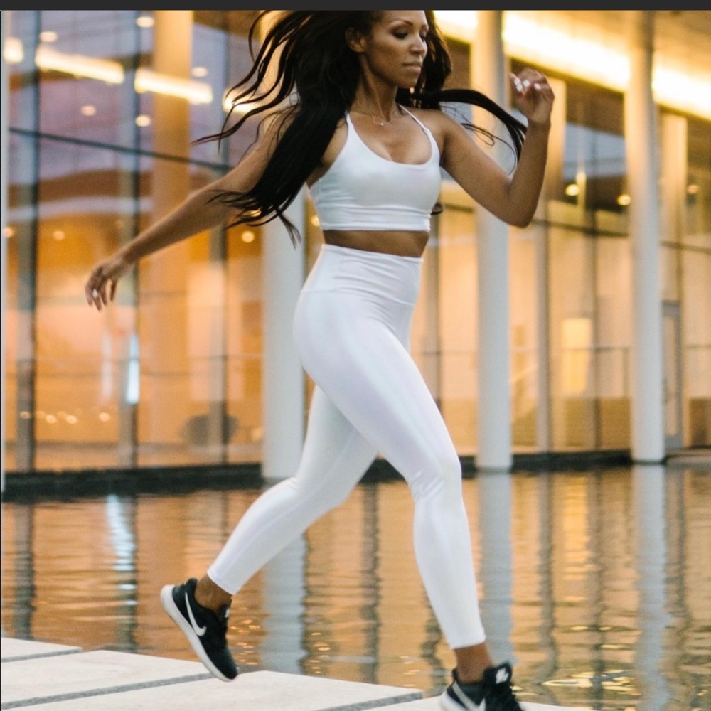 Zyia white unicorn leggings
